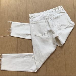 White GRLFRND JEANS Karolina distressed jeans